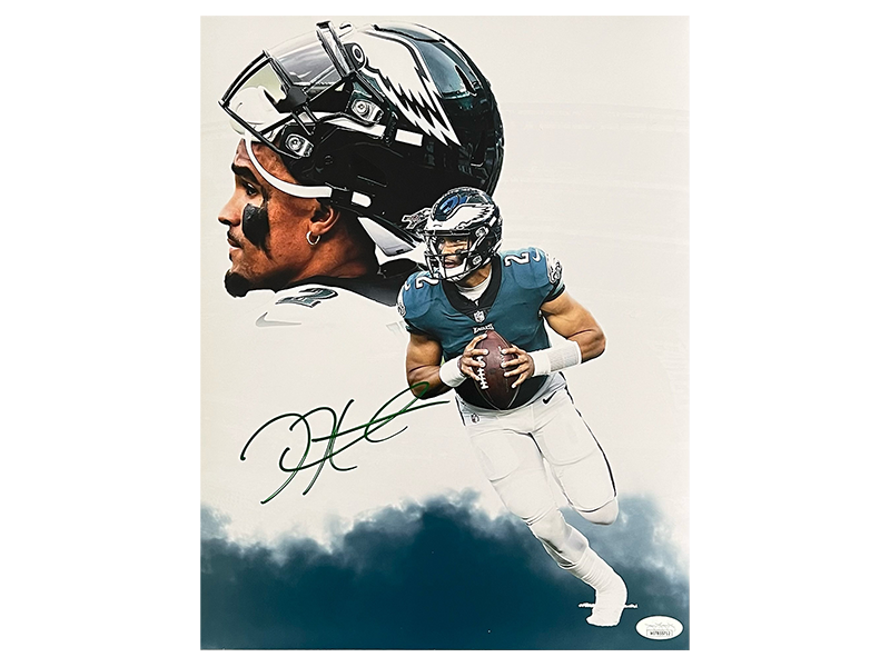 Miles Sanders Philadelphia Eagles Signed 16x20 White Jersey With