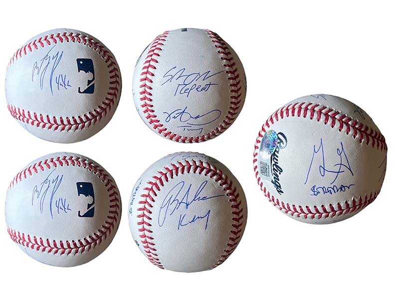 The Sandlot Cast Autographed MLB Official Major League Baseball (Becke –  Golden Autographs