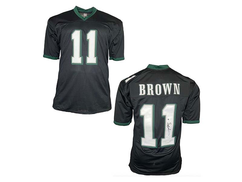 A.J. (AJ) Brown Autographed (Signed) Custom Black Football Jersey (JSA)