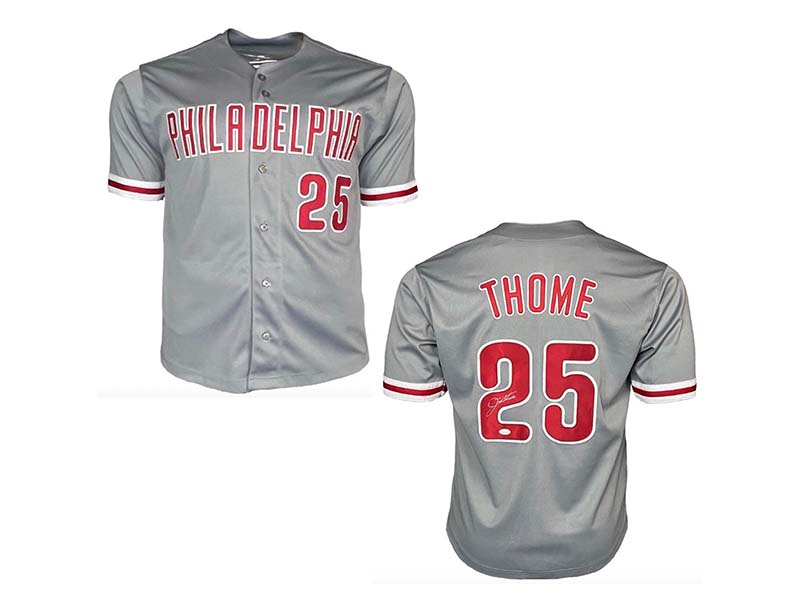 Jim Thome Signed Autographed Philadelphia Phillies Baseball Jersey (JS –  Sterling Autographs