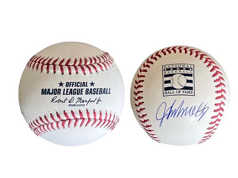 John Smoltz Autographed Official Major League HOF Logo Baseball (Beckett)