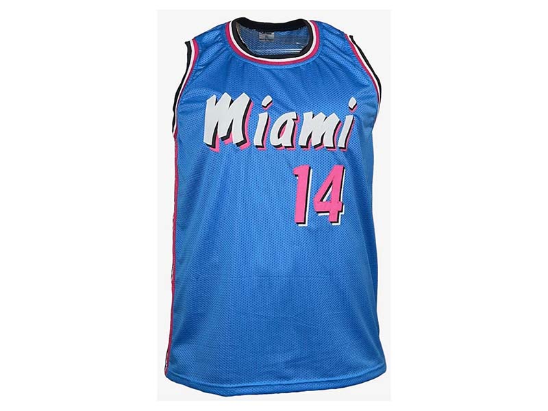 Tyler Herro Autographed Pro Style Miami Blue basketball Jersey JSA