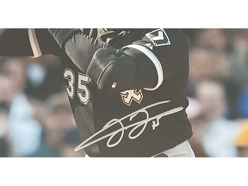 Frank Thomas Signed Chicago White Sox Framed 16x20 photo (Beckett)