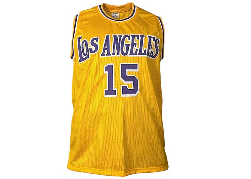 Austin Reaves Signed Custom Los Angeles Yellow Basketball jersey Beckett