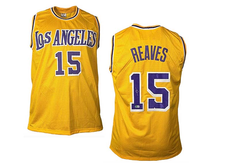 Austin Reaves Signed Custom Los Angeles Yellow Basketball jersey Beckett