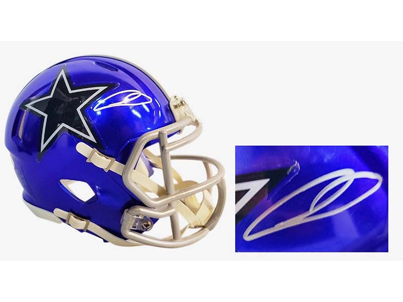 CeeDee Lamb Cowboys Signed Mini Helmet (JSA) Dallas 2021 Pro Bowl Rece –