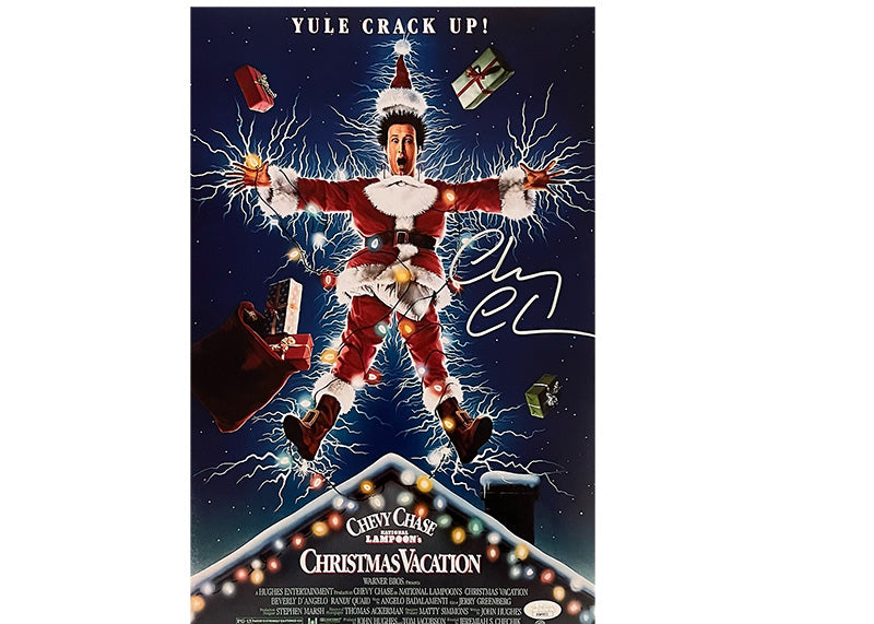 Chevy Chase Signed 11x17 National Lampoon's Christmas Vacation Photo JSA