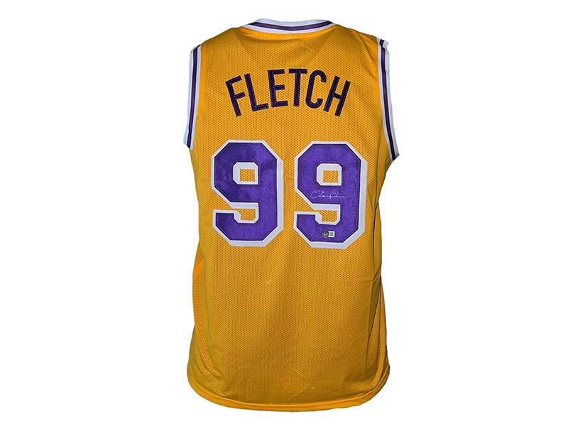 Chevy Chase Signed Fletch Los Angeles Basketball Jersey Beckett