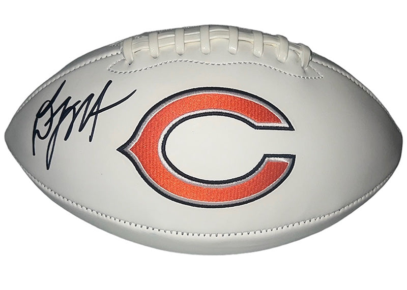 DJ Moore Signed Chicago Bears Logo football Beckett