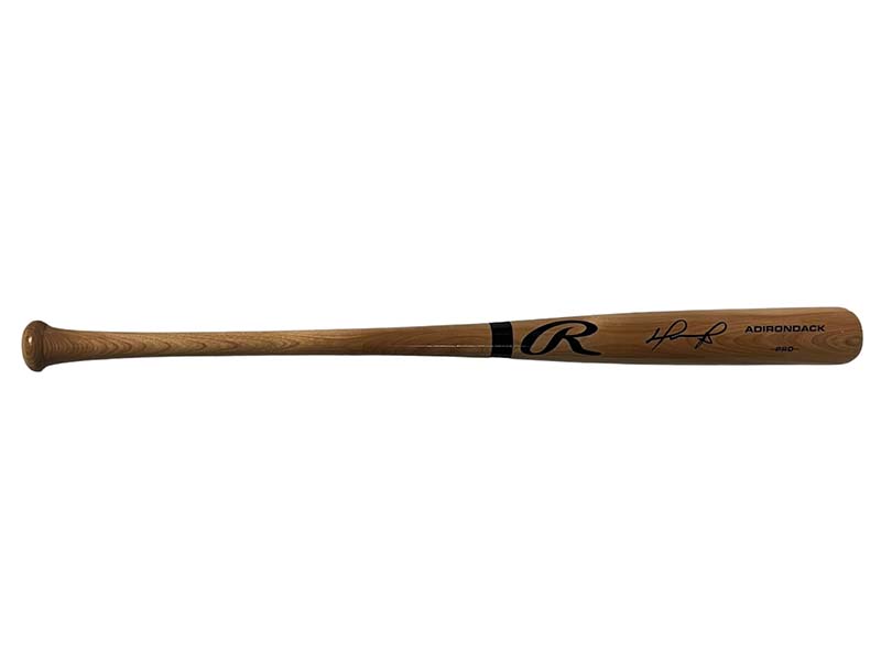 David Ortiz Autographed Rawlings Blonde Baseball Bat (JSA)