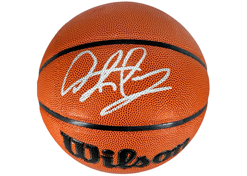 Dennis Rodman Signed Wilson Authentic Series NBA Basketball Silver Ink (Beckett)