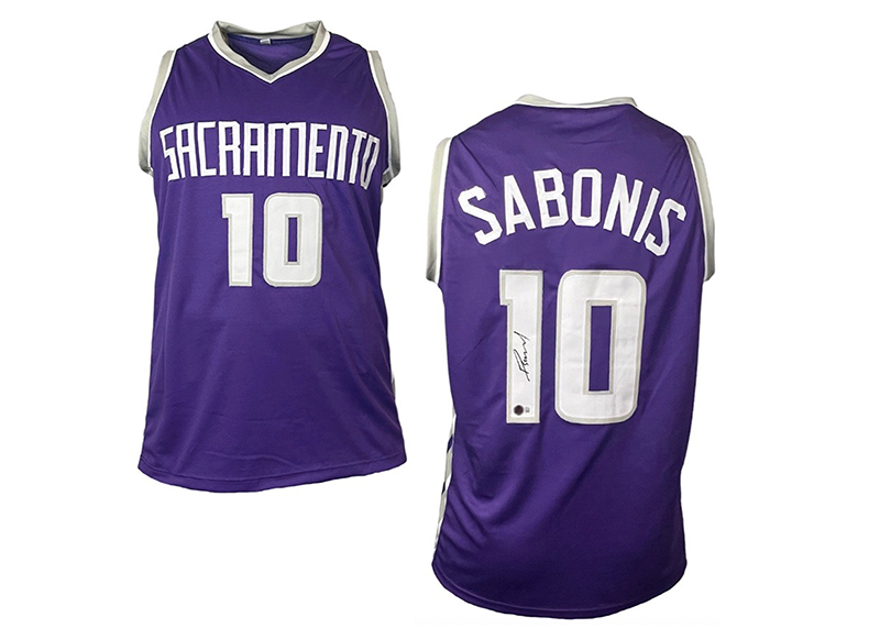 Domantas Sabonis Signed Sacramento Custom Purple Basketball Jersey (Beckett)