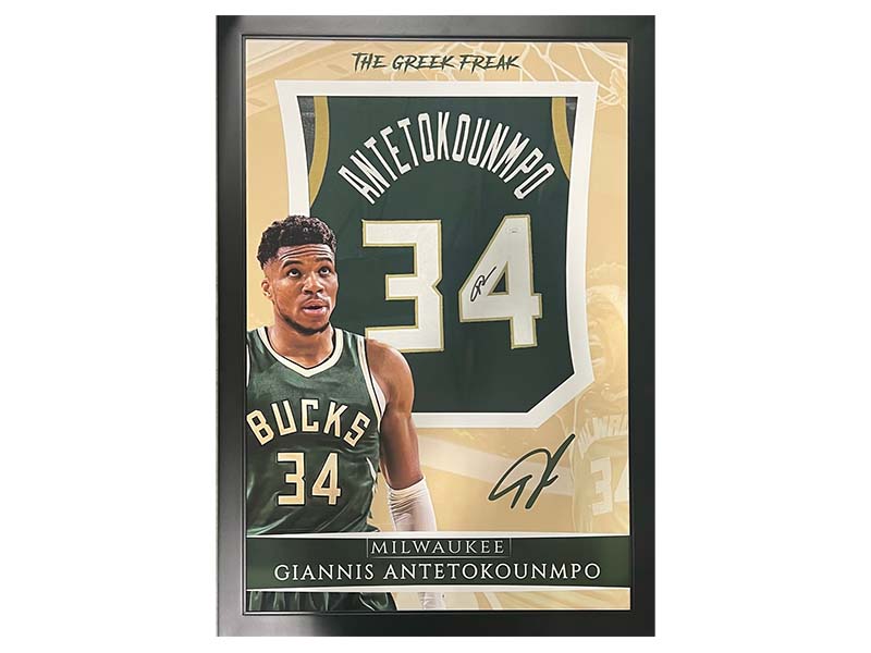 Giannis Antetokounmpo Signed Milwaukee Bucks Nike Connect Jersey (JSA COA)