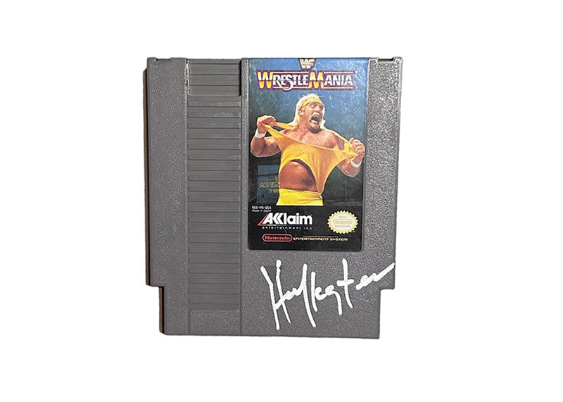 Hulk Hogan Signed NES WWF WrestleMania Game Beckett