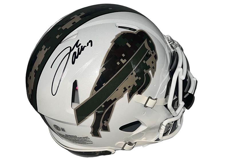 Josh Allen Signed Full Size Authentic Camo Football Helmet Beckett