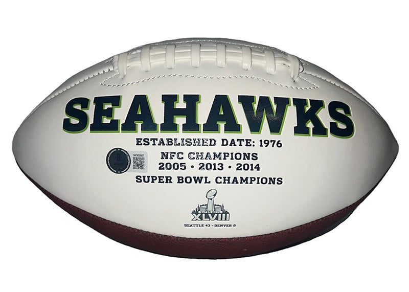 Kenneth Walker III Signed Seattle Seahawks Logo football Beckett