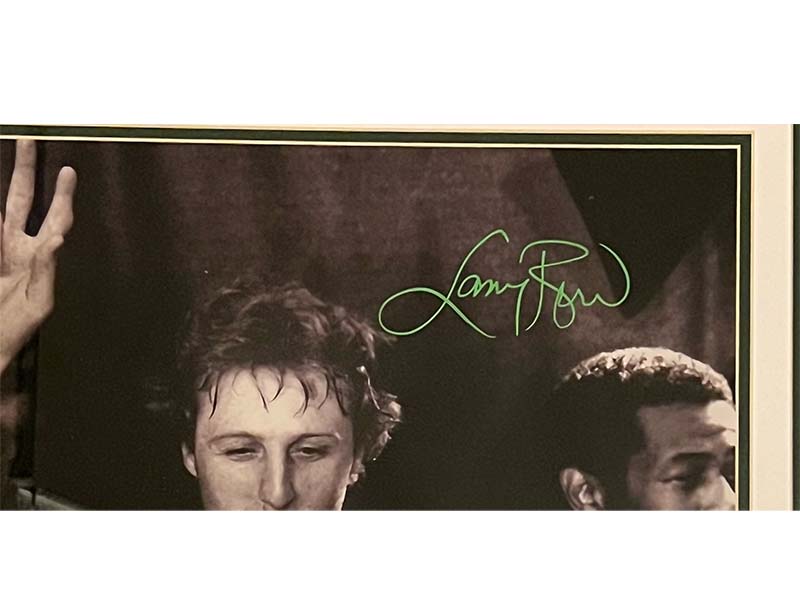 Larry Bird Autographed Boston Celtics 16x20 Framed Photo
