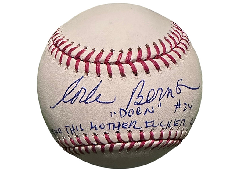 Major League Movie "Dorn" Corbin Bernsen Autographed Official MLB (JSA) Insc