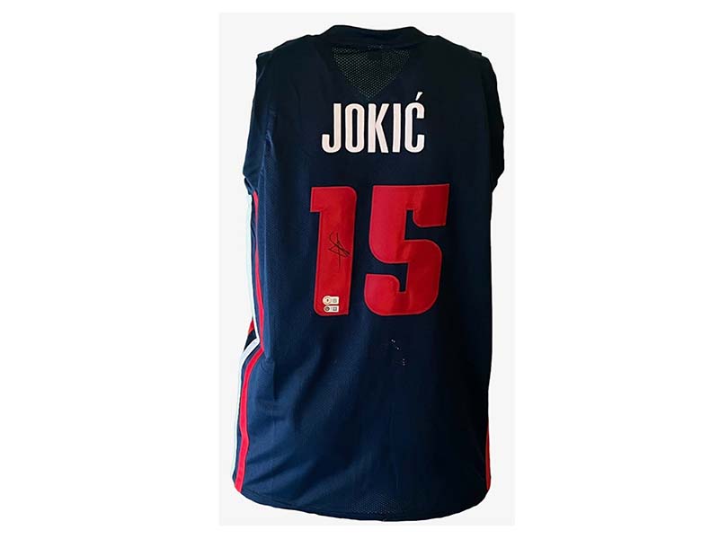 Nikola Jokic Signed Autographed Custom Serbia Basketball Jersey Beckett