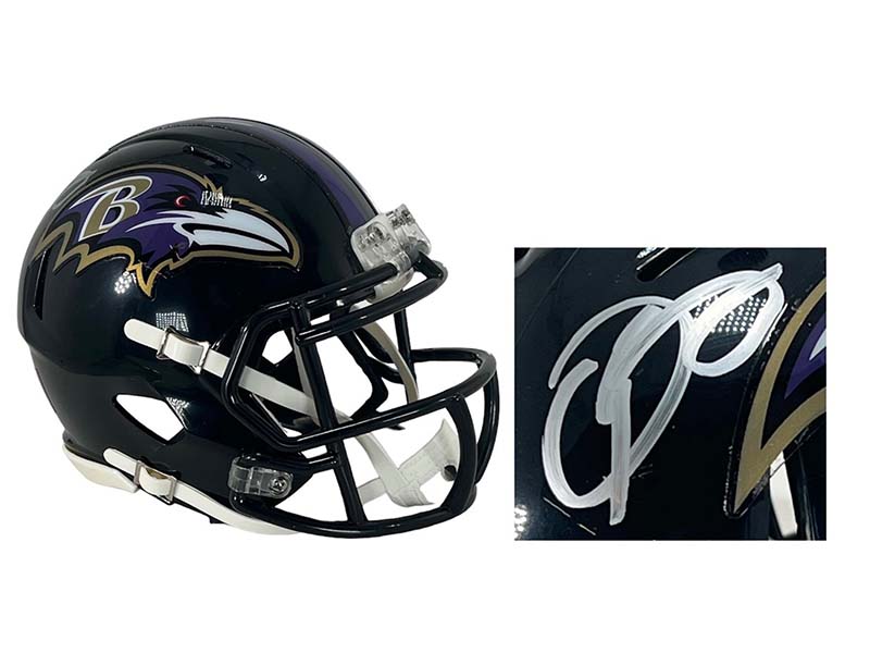 Odell Beckham Jr. Signed Speed Baltimore Ravens Mini Helmet