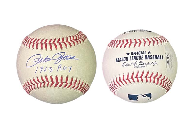 Pete Rose Signed Official MLB “1963 ROY” Inscription Baseball JSA