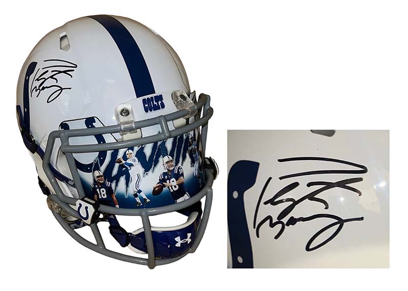 Peyton Manning Signed Authentic Indianapolis Colts Football Helmet Fanatics
