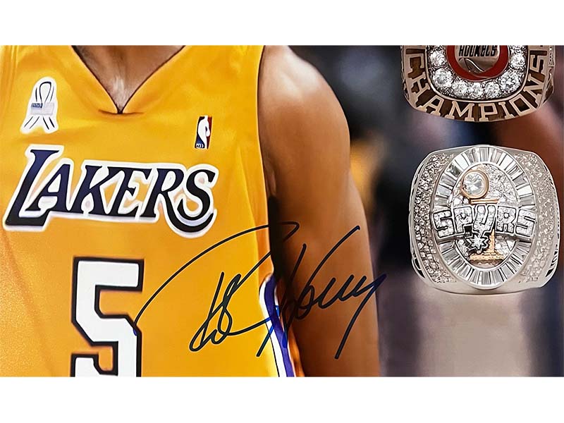 Robert Horry Signed 16x20 Los Angeles Lakers Photo Beckett
