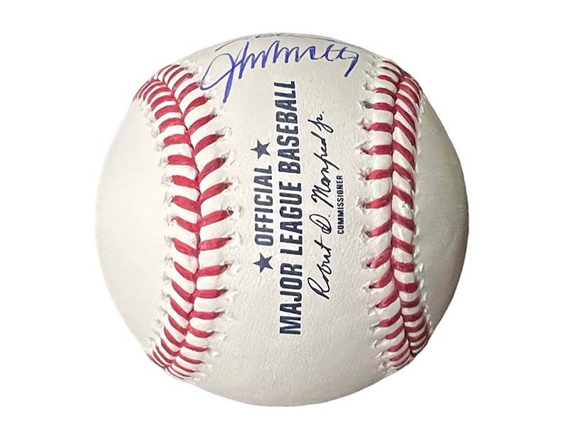 Tom Glavine, Greg Maddux, & John Smoltz Signed MLB 1995 HOF Baseball (JSA)