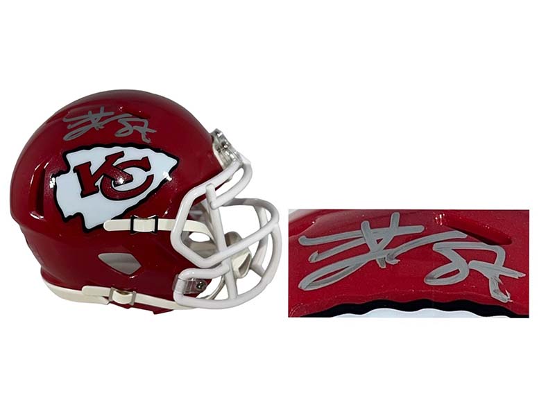 Chiefs Travis Kelce Autographed Signed Full Size Speed Helmet