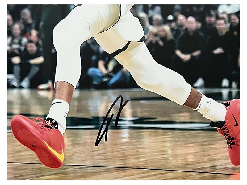 Giannis Antetokounmpo Milwaukee Bucks Autographed ￼11x14 NBA Photo (JSA)