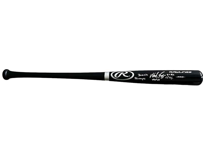 Wade Boggs Autographed Signed 5 Inscription Rawlings Black Baseball Bat (JSA)With 5 Inscriptions 3010 Hits, 96 WS Champs, 12x AS, 5x B.C, HOF 05