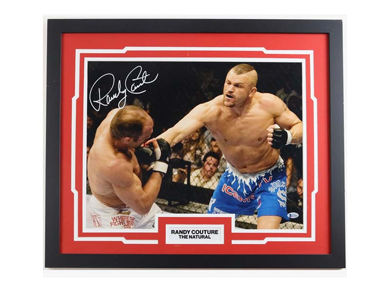 Randy Couture Autographed Signed UFC 22" x 26" Framed Photo (Beckett)