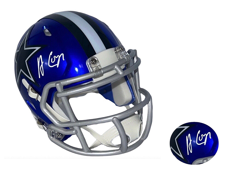 Amari Cooper Autographed Dallas Cowboys Flash Speed Mini Helmet (JSA)