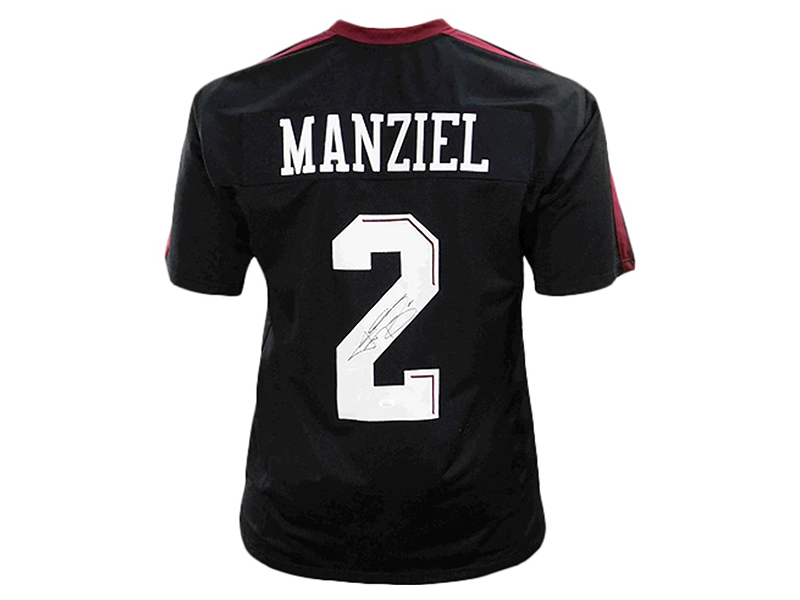 Johnny Manziel Autographed Black College-Edition Football Jersey (JSA)