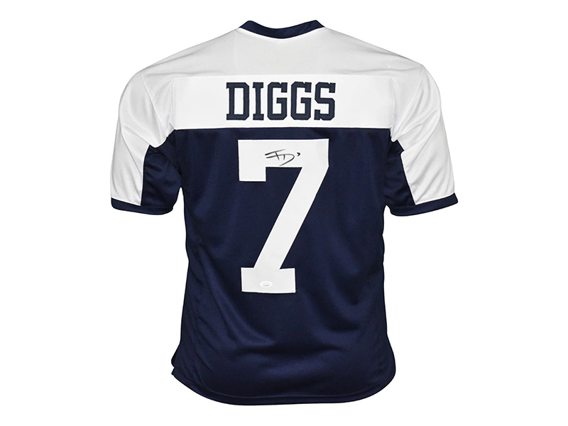 Trevon Diggs Autographed Pro Style Thanksgiving Jersey JSA