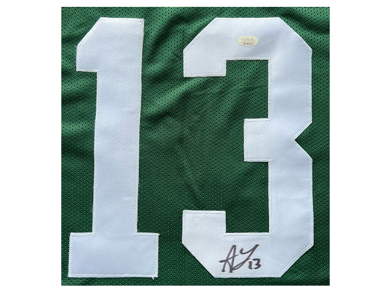 Allen Lazard Autographed Green Bay Pro Style Green Football Jersey (JSA)