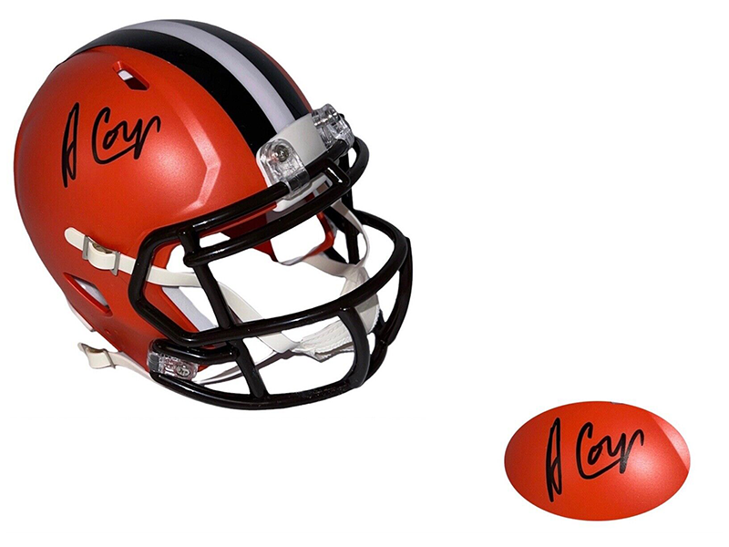 Amari Cooper Autographed Cleveland Browns Speed Mini Helmet (JSA)