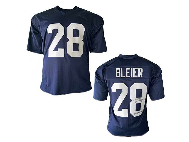 goldenautograph Rocky Bleier Signed 66 Natl Champs Insc College Navy Football Jersey (Beckett)