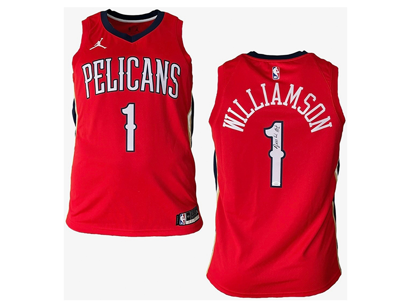 Zion Williamson New Orleans Pelicans Autographed Authentic NBA Jordan Jersey JSA