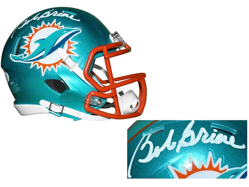 Miami Dolphins Mini Replica Football Helmet Signed by Bob Griese -  CharityStars