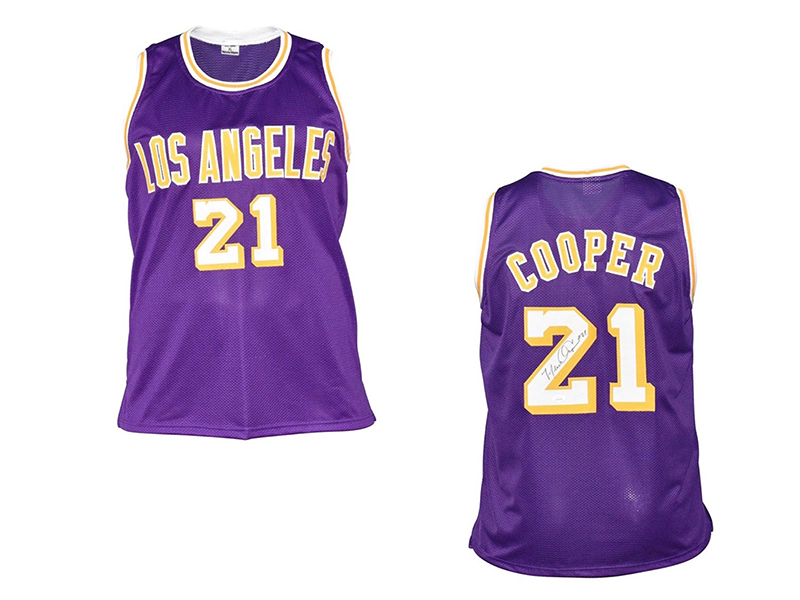 Michael Cooper Autographed Los Angeles Purple Basketball Jersey (JSA)