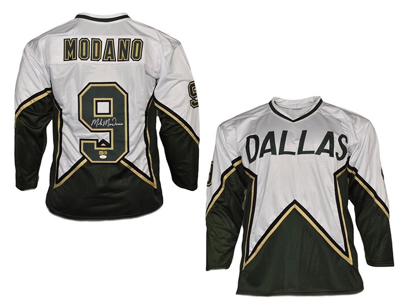 MIKE MODANO AUTOGRAPHED HAND SIGNED DALLAS STARS JERSEY