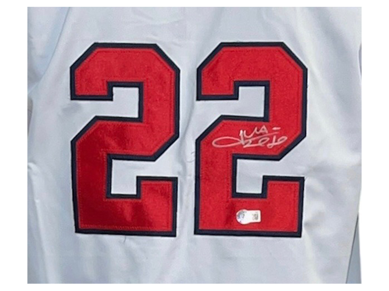 Juan Soto Autographed Washington White Pro Style Baseball Jersey Beckett