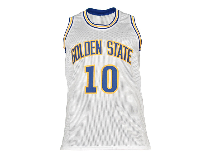 Tim Hardaway Autographed Golden State Pro Blue Basketball Jersey (JSA)