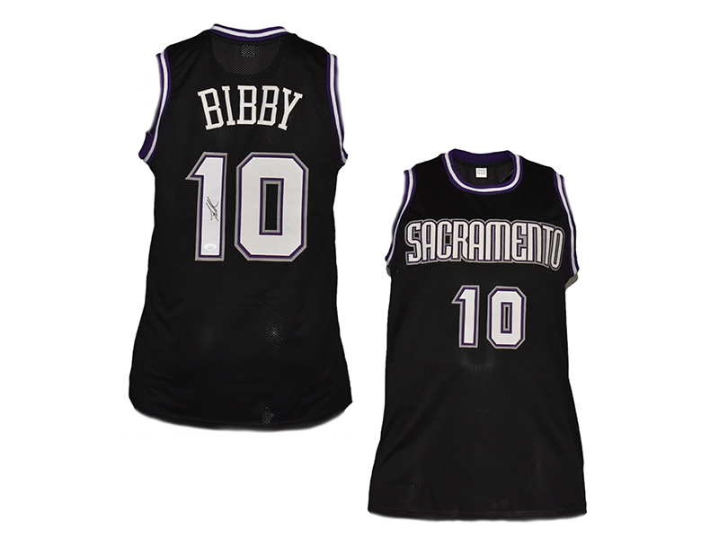 Mike Bibby Autographed Sacramento Pro Style Basketball Jersey JSA – Golden  Autographs