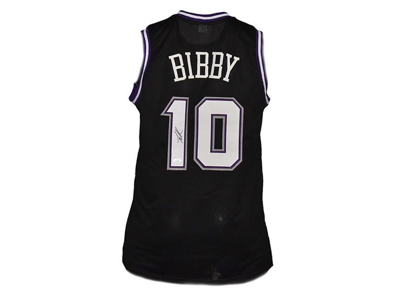 Mike Bibby Autographed Sacramento Pro Style Basketball Jersey JSA