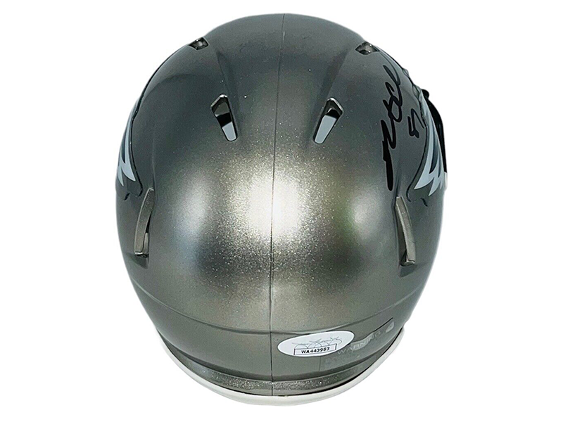 Brent Celek Philadelphia Eagles Autographed Flash Mini Helmet (JSA)