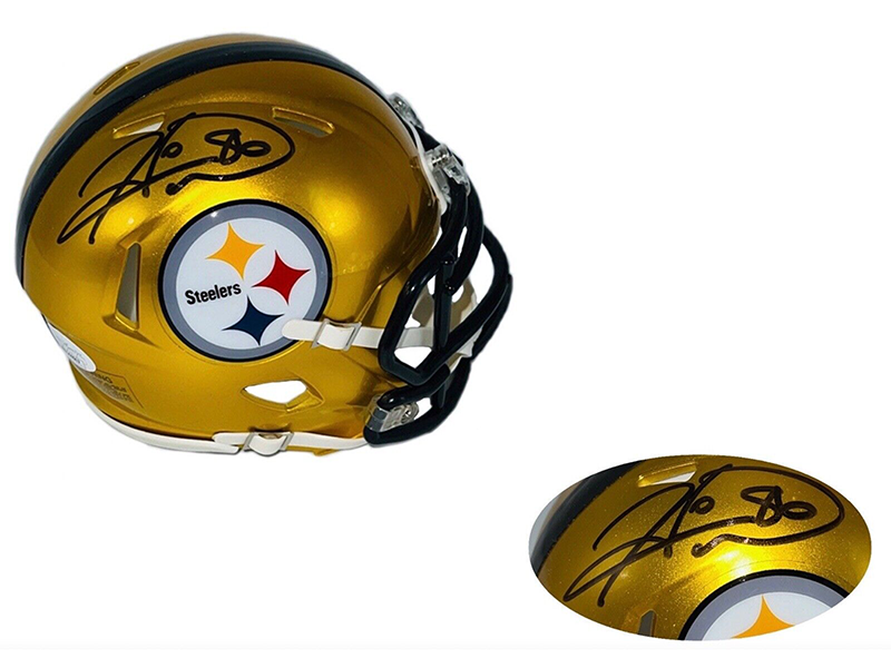 Hines Ward Signed Pittsburgh Steelers Mini Helmet