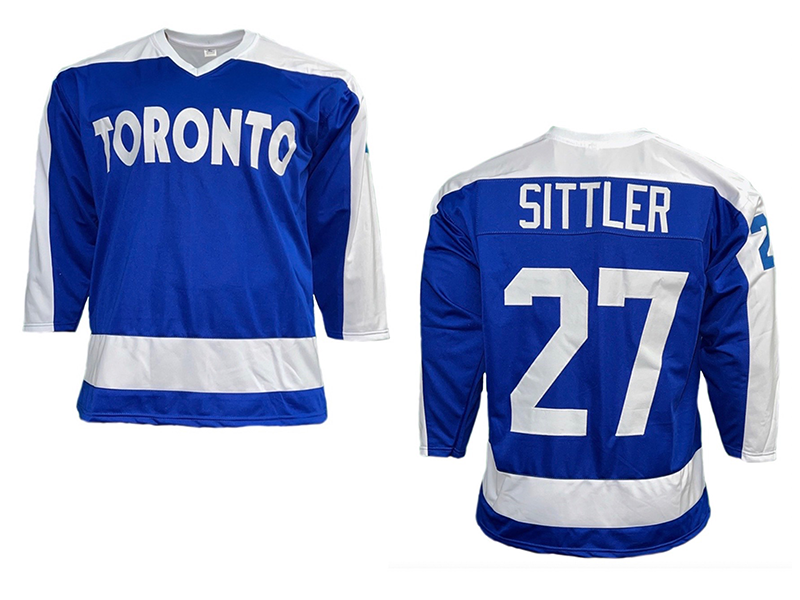 Darryl Sittler Blue Toronto Hockey Jersey