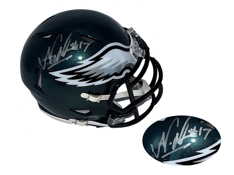 Nakobe Dean Philadelphia Eagles Autographed Speed Mini Helmet ( JSA )